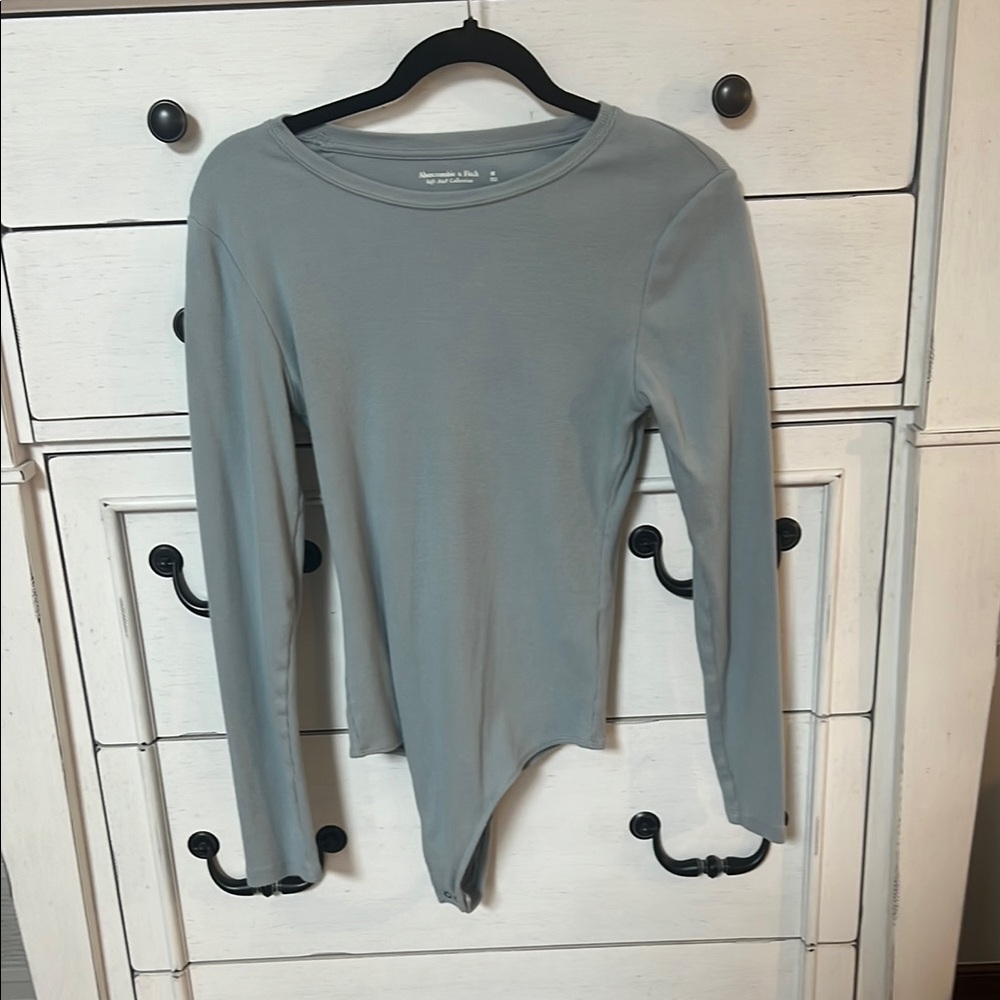 Abercrombie & Fitch Light Blue Long Sleeve Bodysuit
